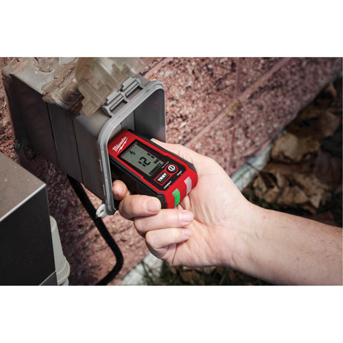 Voltage Detector with LED & GFCI Receptacle Tester Kit, 50 V - 1000 V, Display & Sound Alert Helyx Safety & Industrial Supplies