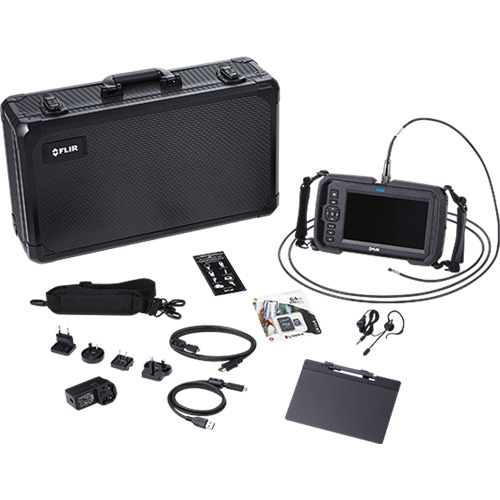 Ensemble de vid&eacute;oscope haute performance avec cam&eacute;ra HD double & longue sonde, 1280" lo x 720" la Affichage, 1024 x 600 pixels, 4,9 mm (0,19") T&ecirc;te de cam&eacute;ra Helyx Safety & Industrial Supplies