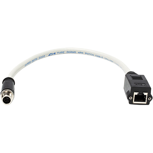 C&acirc;ble ethernet M12 &agrave; RJ45F Helyx Safety & Industrial Supplies