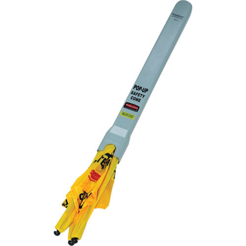 C&ocirc;nes de s&eacute;curit&eacute; &agrave; ouverture automatique, Trilingue avec pictogram Helyx Safety & Industrial Supplies