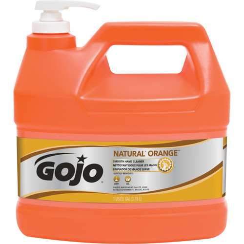 Nettoyant &agrave; mains Natural Orange, Cr&egrave;me, 3,78 L, Cruche, Agrumes/Orange Helyx Safety & Industrial Supplies