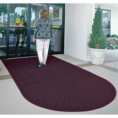 Waterhog&reg; Eco Matting, Wiper/Scraper, 3' x 6' x 3/8", Maroon Helyx Safety & Industrial Supplies