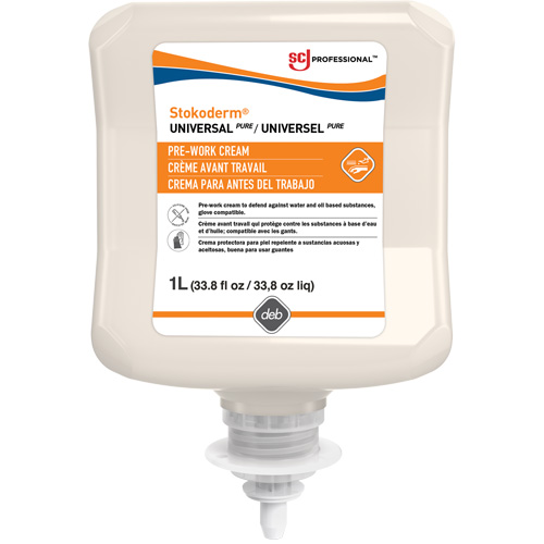 Cr&egrave;me sans silicone &agrave; appliquer avant de travailler Emulsion, Cartouche en plastique, 1000 ml Helyx Safety & Industrial Supplies