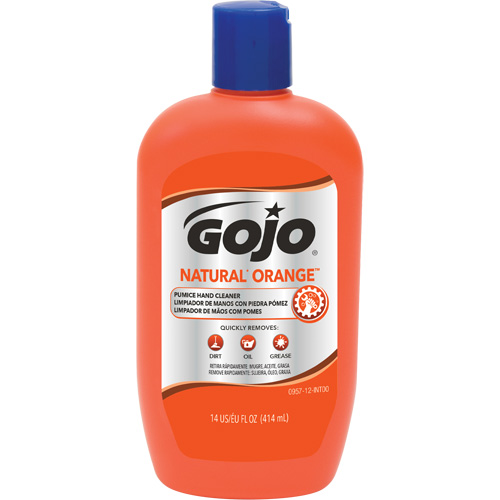 Nettoyant &agrave; mains Natural Orange, Pierre ponce, 414 ml, Bouteille, Agrumes/Orange Helyx Safety & Industrial Supplies