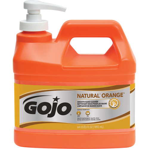 Natural Orange Hand Cleaner, Cream, 1.89 L, Pump Bottle, Citrus/Orange Helyx Safety & Industrial Supplies