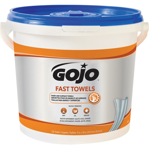 Serviettes nettoyantes Fast Wipes, 130 lingettes, 10" x 9" Helyx Safety & Industrial Supplies