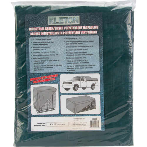 B&acirc;che, Robuste, Vert, 10' x 8' x 9 mils Helyx Safety & Industrial Supplies