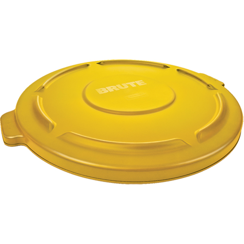 Round Brute&reg; Tops, Flat Lid, Plastic/Polyethylene, Fits Container Size: 22" Dia. Helyx Safety & Industrial Supplies