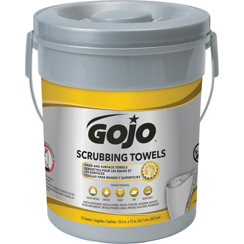 Scrubbing Towels, 72 Wipes, 12" x 10-1/2" Helyx Safety & Industrial Supplies