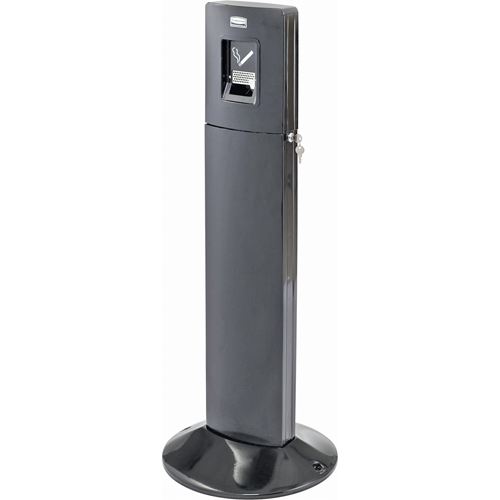 Metropolitan Smokers' Station, Free-Standing, Stainless Steel, 1.6 US gal. Capacity, 42-4/5" Height Helyx Safety & Industrial Supplies