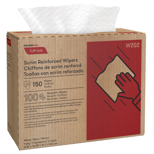 Chiffons renforc&eacute;s de canevas Pro Tuff-Job, Tout usage, 16-3/4" lo x 9-3/4" la Helyx Safety & Industrial Supplies