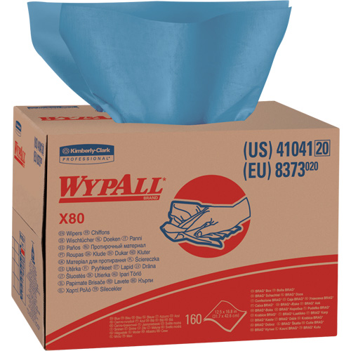 Chiffons X80, Robuste, 16-4/5" lo x 11" la Helyx Safety & Industrial Supplies