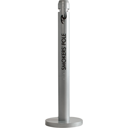 Cendriers Smokers' Pole, Sur pied, Aluminium, Hauteur 41" Helyx Safety & Industrial Supplies