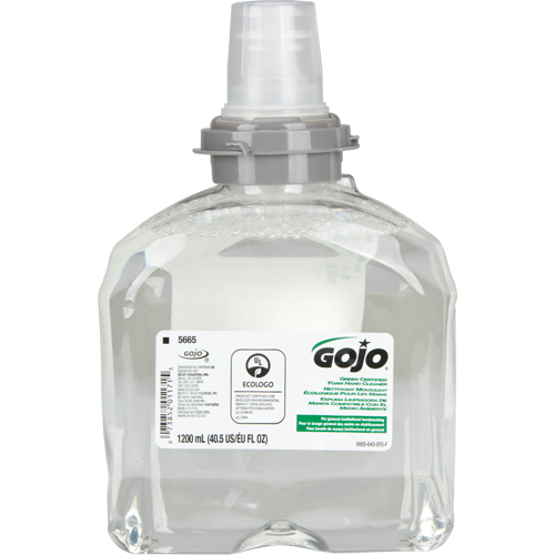 Nettoyant pour les mains &eacute;cologique TFX, Mousse, 1,2 L, Sans parfum Helyx Safety & Industrial Supplies
