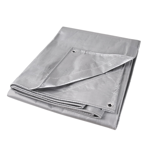B&acirc;che, Super robuste, Argent, 10' x 8' x 12 mils Helyx Safety & Industrial Supplies