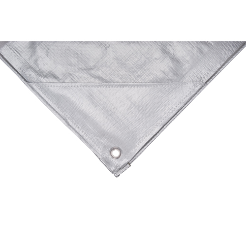 B&acirc;che, Super robuste, Argent, 10' x 8' x 12 mils Helyx Safety & Industrial Supplies