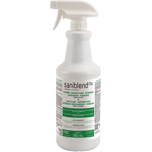 SaniBlend Ready-To-Use Disinfectant & Sanitizer, 950 ml, Trigger Bottle Helyx Safety & Industrial Supplies