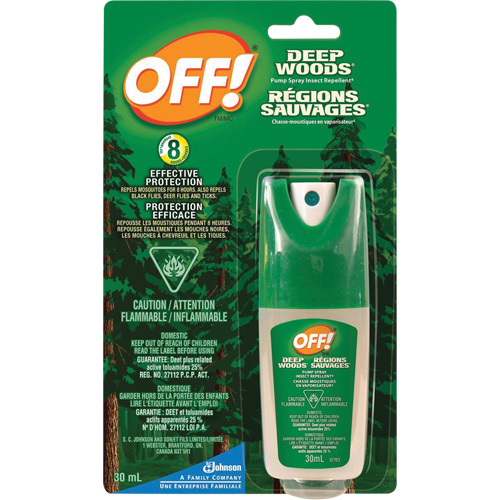 OFF! Deep Woods&reg; Insect Repellent, 25% DEET, Spray, 30 ml Helyx Safety & Industrial Supplies