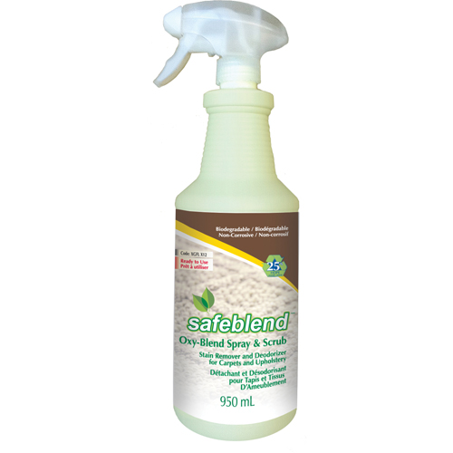 Stain Remover & Deodorizer for Carpets and Upholstery, 950 ml, Trigger Bottle Helyx Safety & Industrial Supplies