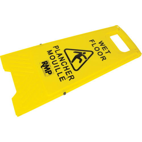 Safety Wet Floor Sign, Bilingual with Pictogram Helyx Safety & Industrial Supplies