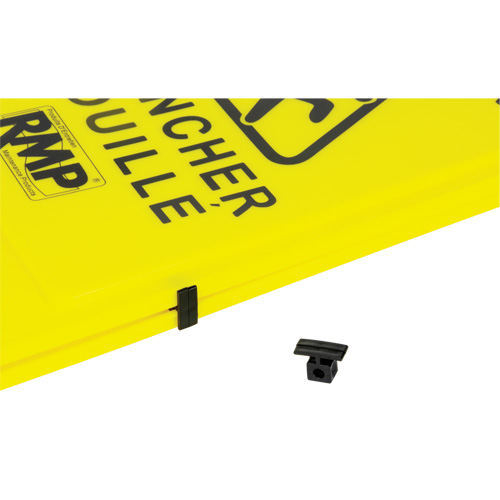 Safety Wet Floor Sign, Bilingual with Pictogram Helyx Safety & Industrial Supplies