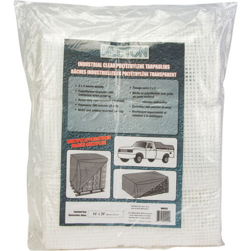 B&acirc;ches transparentes, 20' x 16' x 8 mils Helyx Safety & Industrial Supplies