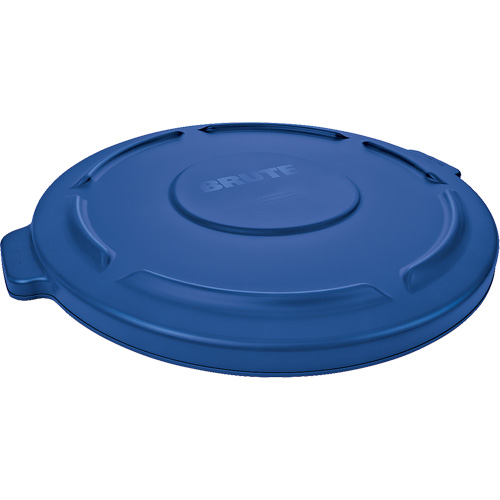 Brute&reg; Round Trash Can Top, Flat Lid, Plastic, Fits Container Size: 22-1/4" Dia. Helyx Safety & Industrial Supplies