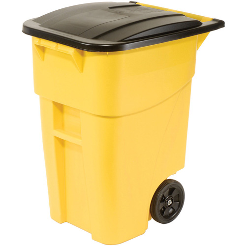 BRUTE&reg; Roll-Out Container, Curbside, Plastic, 50 US gal. Helyx Safety & Industrial Supplies