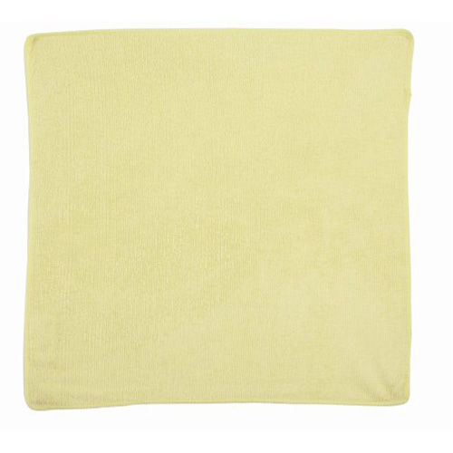 Chiffon de nettoyage pour travaux l&eacute;gers, Microfibre, Jaune Helyx Safety & Industrial Supplies