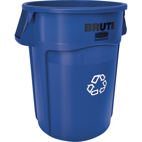 Contenants ronds pour le recyclage BRUTE, Vrac, Plastique, 44 gal. US Helyx Safety & Industrial Supplies