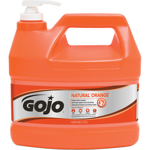 Natural Orange Hand Cleaner, Pumice, 3.78 L, Pump Bottle, Citrus/Orange Helyx Safety & Industrial Supplies