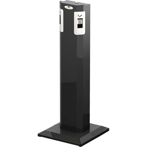 Pedestal Ashtray, Free-Standing, Metal, 1.6 US gal. Capacity, 41-1/2" Height Helyx Safety & Industrial Supplies