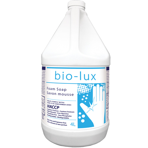 Bio-Lux Antimicrobial Soap, Foam, 4 L, Unscented Helyx Safety & Industrial Supplies