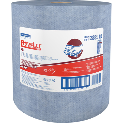 X90 Jumbo Roll Wipers, Heavy-Duty, 12-1/5" L x 12-2/5" W Helyx Safety & Industrial Supplies