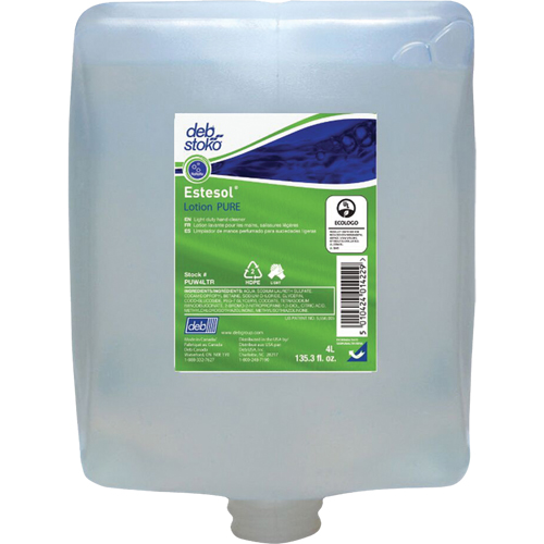 Estesol&reg; PURE Hand, Hair & Body Wash, Cream, 4 L, Refill, Fresh Scent Helyx Safety & Industrial Supplies