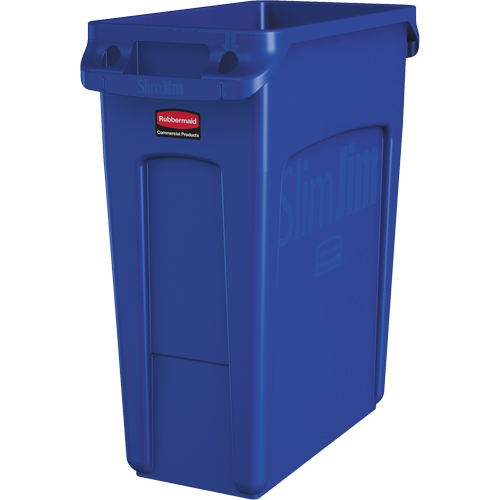 Contenants Slim Jim avec canaux de ventilation, De bureau, Poly&eacute;thyl&egrave;ne, 16 gal. US Helyx Safety & Industrial Supplies