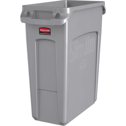 Contenants Slim Jim avec canaux de ventilation, De bureau, Poly&eacute;thyl&egrave;ne, 16 gal. US Helyx Safety & Industrial Supplies