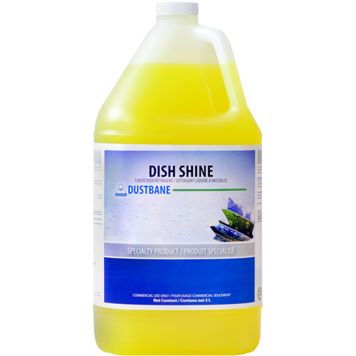 Dish Shine Detergent, Liquid, 5 L, Lemon Helyx Safety & Industrial Supplies