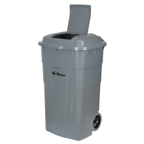 Bac d'ordures roulant, Poly&eacute;thyl&egrave;ne, 65 gal. US Helyx Safety & Industrial Supplies