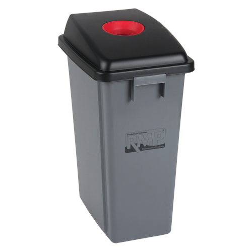 Bac &agrave; d&eacute;chets et de recyclage avec couvercle de classification, Plastique, 16 gal. US Helyx Safety & Industrial Supplies