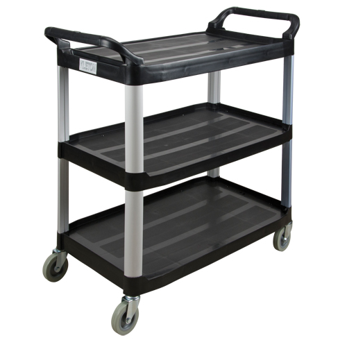 Chariot utilitaire, 3 tiers, 19-3/4" x 37-1/2" x 40-1/4", Capacit&eacute; 250 lb Helyx Safety & Industrial Supplies