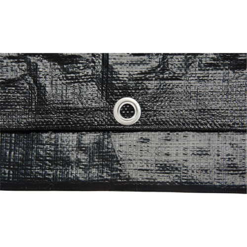 Tarp, Light Industrial Duty, Black, 6' x 8' x 8 mils Helyx Safety & Industrial Supplies