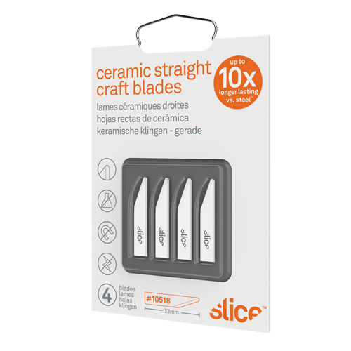 Slice Rounded-Tip Ceramic Straight Edge Knife Blades, Single Style Helyx Safety & Industrial Supplies