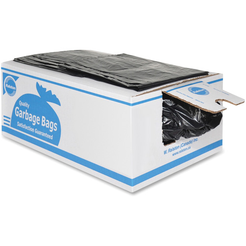 Sacs &agrave; d&eacute;chets de calibre industriel, Fort, 36" la x 26" lo, 0,85 mils, Noir Helyx Safety & Industrial Supplies