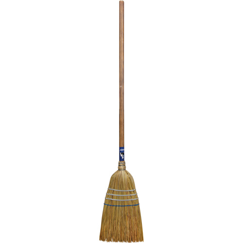 Industrial Corn Broom, 3-String, Wood Handle Helyx Safety & Industrial Supplies
