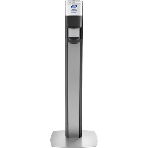 Messenger ES8 Silver Panel Floor Stand with Dispenser Helyx Safety & Industrial Supplies