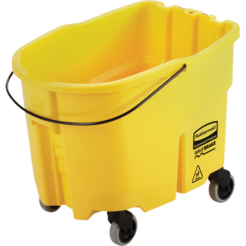 Wavebrake&reg; Mop Bucket, 8.75 US Gal. (35 qt.) Capacity, Yellow Helyx Safety & Industrial Supplies