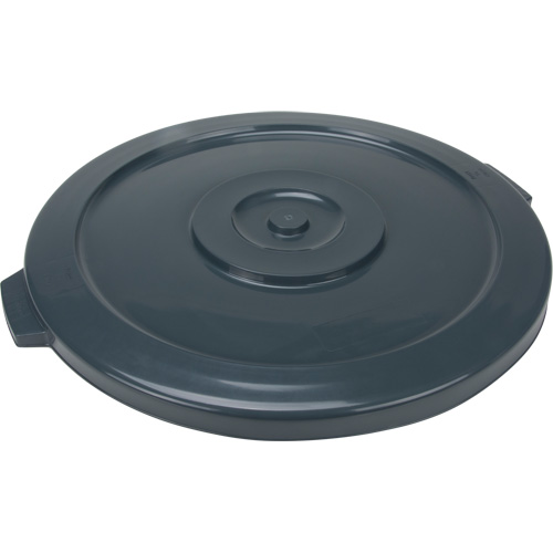 Couvercle pour contenant &agrave; d&eacute;chets, Couvercle plat, Plastique/Poly&eacute;thyl&egrave;ne, Convient aux contenants 24" dia. Helyx Safety & Industrial Supplies
