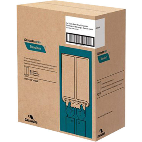 Distributeur d'essuie-mains Pro Tandem, Sans contact, 11,5" la x 9" p x 16,6" h Helyx Safety & Industrial Supplies