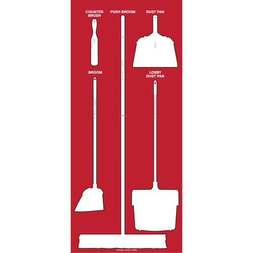 Ultra Aluma-Lite Dry Shadow Board (English Only) Helyx Safety & Industrial Supplies